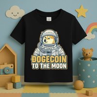 Astronaut Dogecoin To The Moon Crypto Toddler T-Shirt
