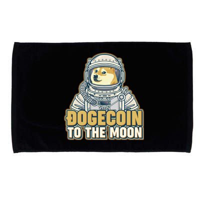 Astronaut Dogecoin To The Moon Crypto Microfiber Hand Towel