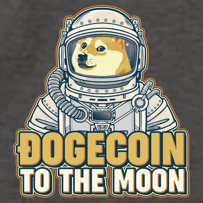 Astronaut Dogecoin To The Moon Crypto Vector Backpack