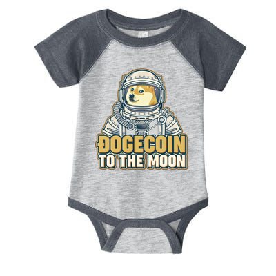 Astronaut Dogecoin To The Moon Crypto Infant Baby Jersey Bodysuit