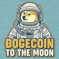 Astronaut Dogecoin To The Moon Crypto Sueded Cloud Jersey T-Shirt
