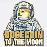 Astronaut Dogecoin To The Moon Crypto Garment-Dyed Sweatshirt