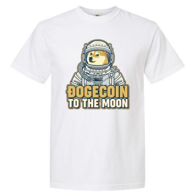 Astronaut Dogecoin To The Moon Crypto Garment-Dyed Heavyweight T-Shirt