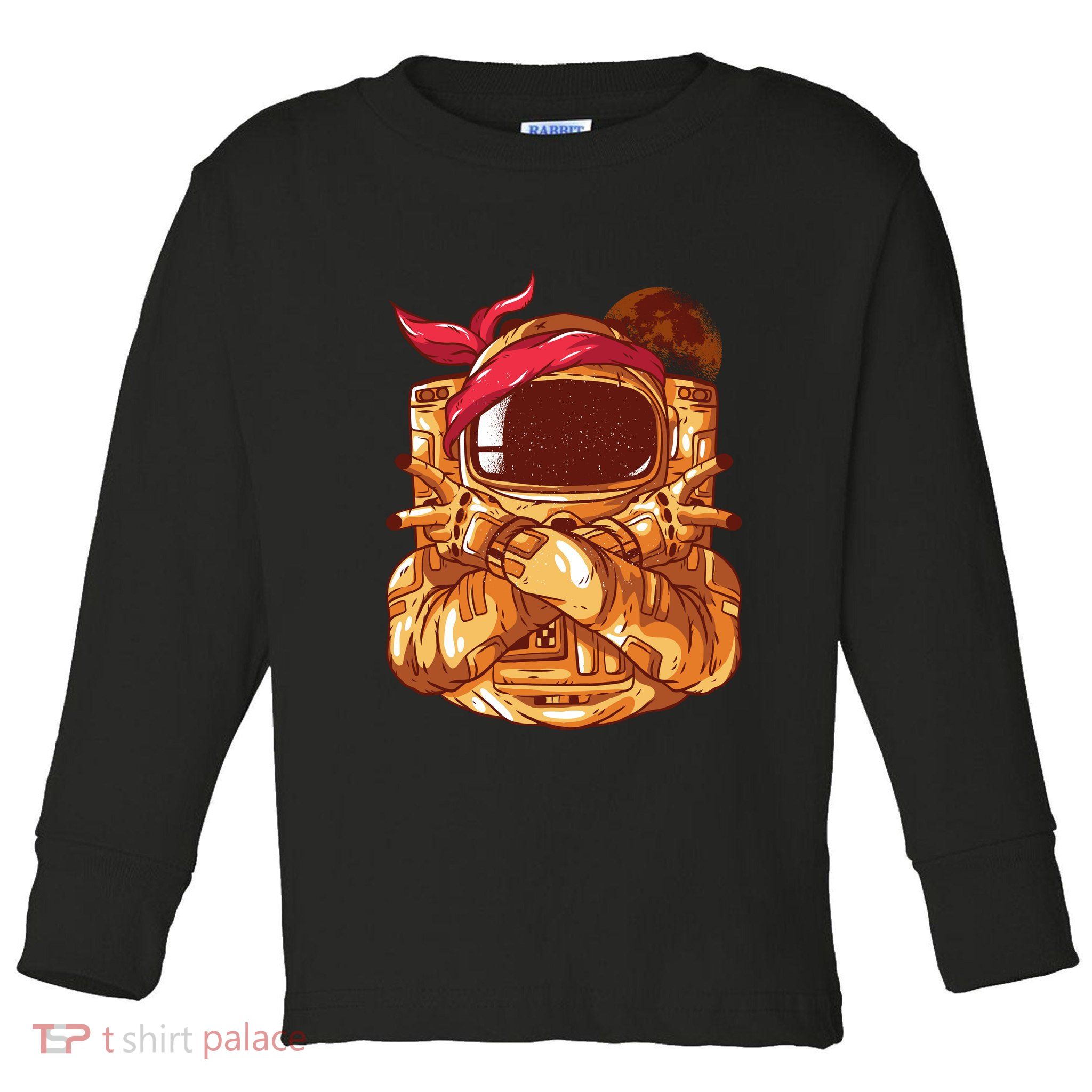 Astronaut Gangsta Toddler Long Sleeve Shirt