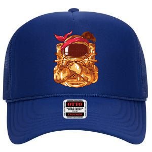 Astronaut Gangsta High Crown Mesh Back Trucker Hat