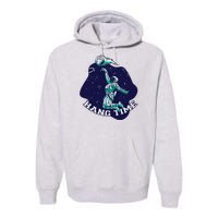 Astronaut Hang Time Basketball Premium Hoodie