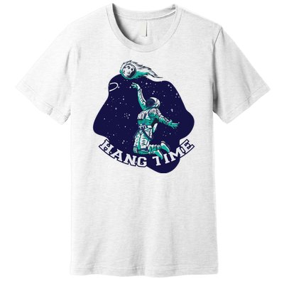 Astronaut Hang Time Basketball Premium T-Shirt