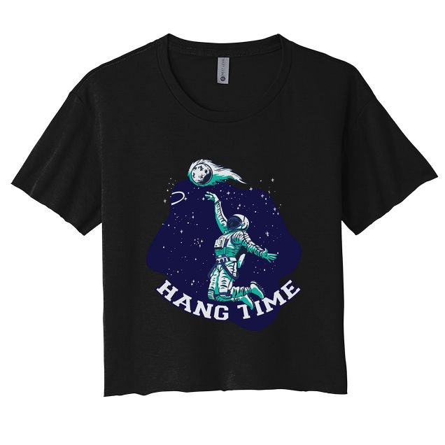 Astronaut Hang Time Basketball Crop Top