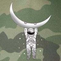 Astronaut Hanging From The Moon Legacy Tie Dye Trucker Hat