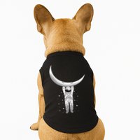 Astronaut Hanging From The Moon Doggie Tank