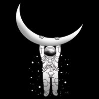 Astronaut Hanging From The Moon 16oz Travel Tumbler