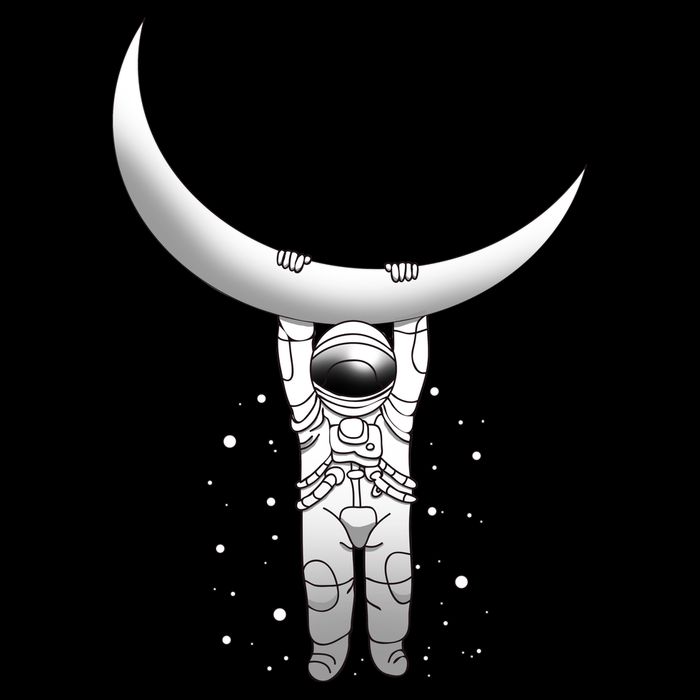 Astronaut Hanging From The Moon 16oz Travel Tumbler