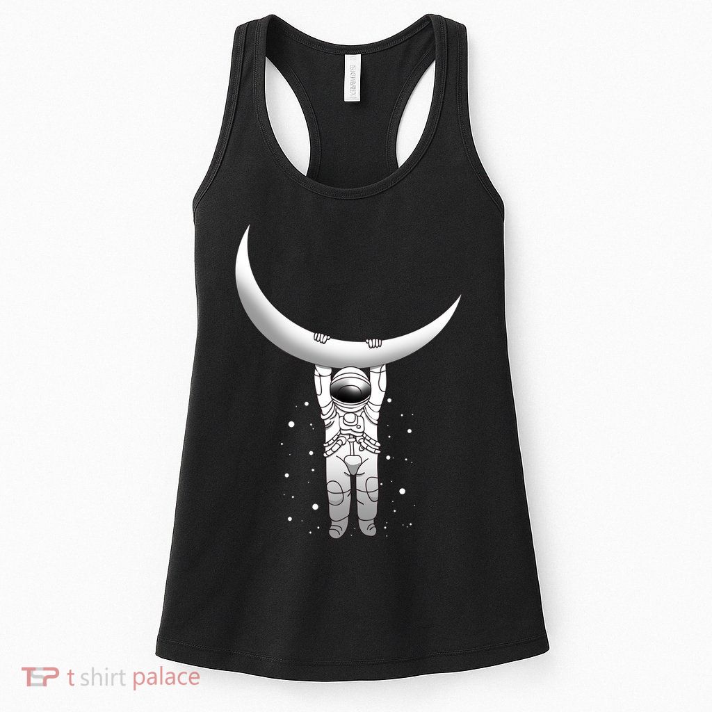 Astronaut Hanging From The Moon Womens Tank Top