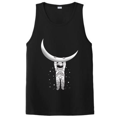Astronaut Hanging From The Moon PosiCharge Competitor Tank