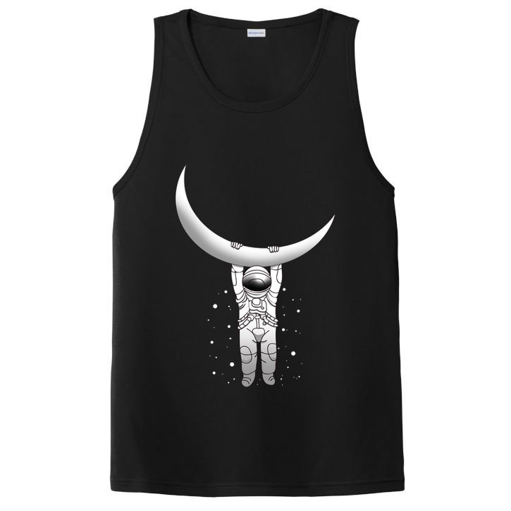 Astronaut Hanging From The Moon PosiCharge Competitor Tank