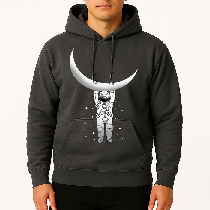 Astronaut Hanging From The Moon Hoodie