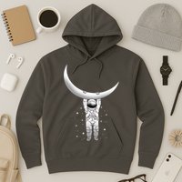 Astronaut Hanging From The Moon Hoodie