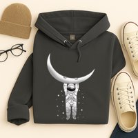 Astronaut Hanging From The Moon Hoodie
