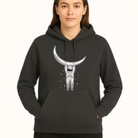 Astronaut Hanging From The Moon Hoodie
