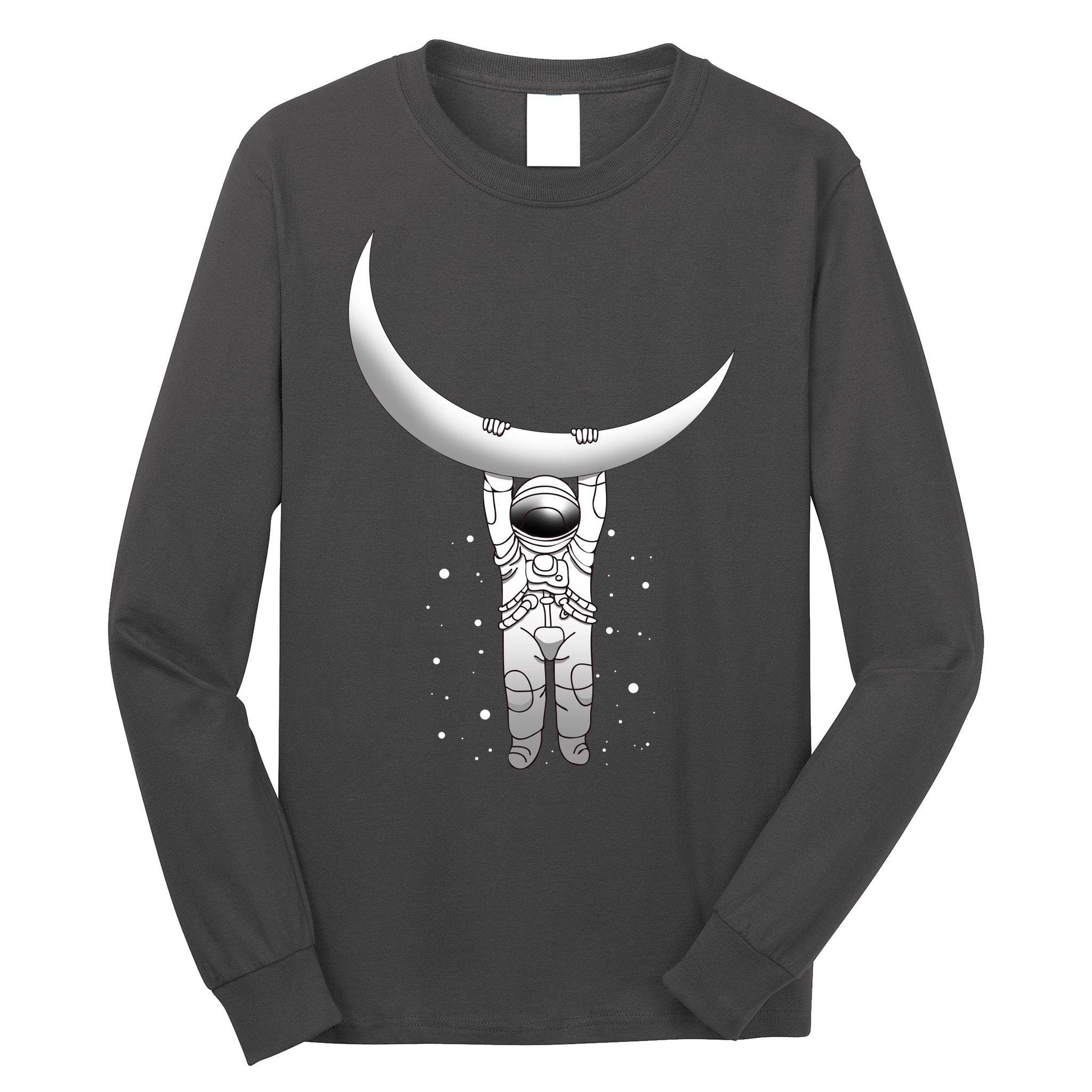 Astronaut Hanging From The Moon Long Sleeve Shirt