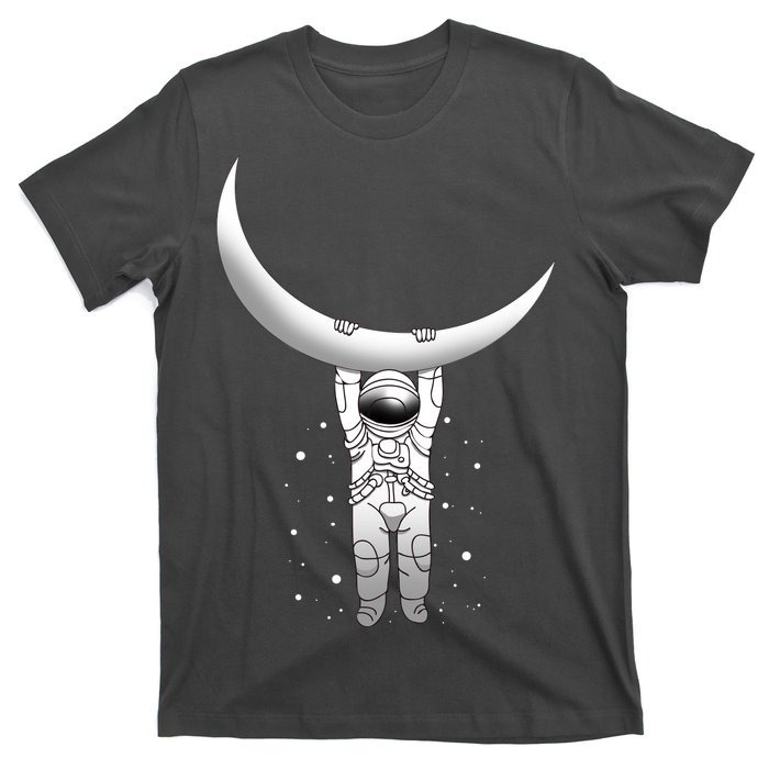 Astronaut Hanging From The Moon T-Shirt