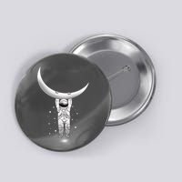Astronaut Hanging From The Moon Button