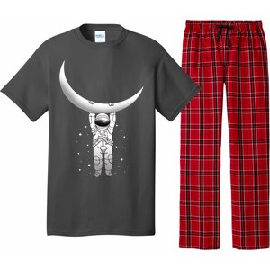 Astronaut Hanging From The Moon Pajama Set