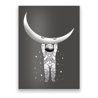 Astronaut Hanging From The Moon Poster