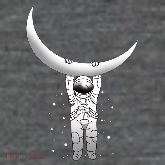 Astronaut Hanging From The Moon Tall Sweatshirt