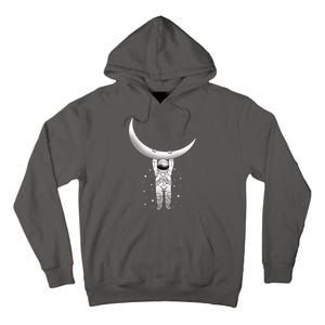 Astronaut Hanging From The Moon Tall Hoodie