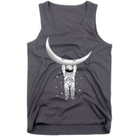 Astronaut Hanging From The Moon Tank Top