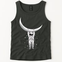 Astronaut Hanging From The Moon Tank Top