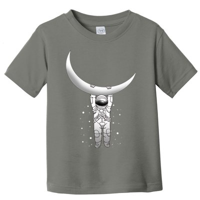 Astronaut Hanging From The Moon Toddler T-Shirt