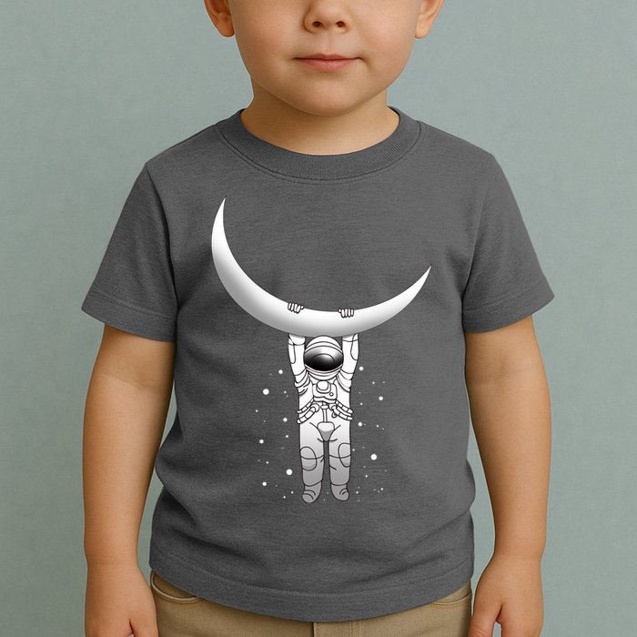 Astronaut Hanging From The Moon Toddler T-Shirt