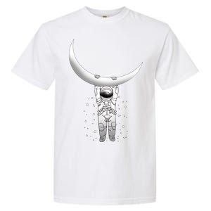 Astronaut Hanging From The Moon Garment-Dyed Heavyweight T-Shirt