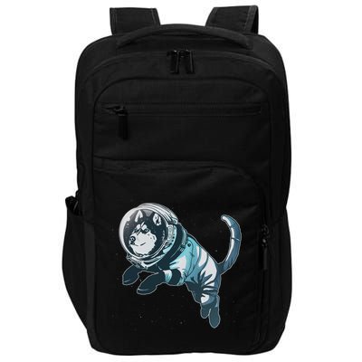 Astronaut Husky Dog Space Impact Tech Backpack