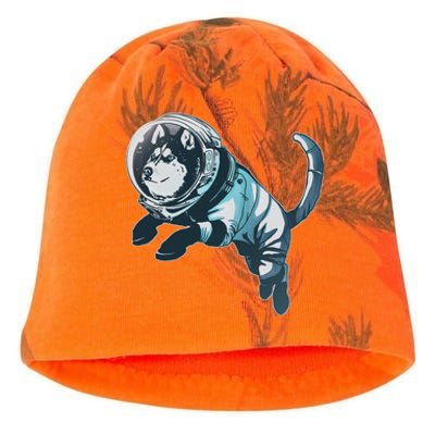 Astronaut Husky Dog Space Kati - Camo Knit Beanie