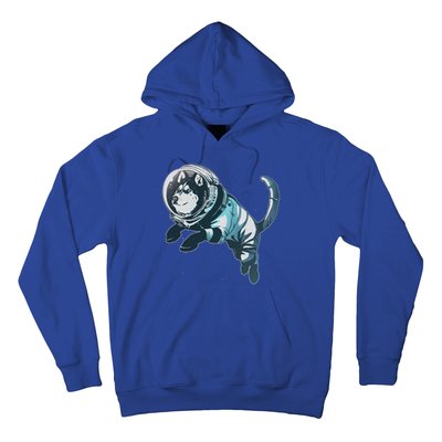 Astronaut Husky Dog Space Hoodie