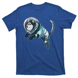 Astronaut Husky Dog Space T-Shirt