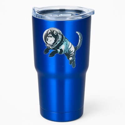 Astronaut Husky Dog Space Tumbler