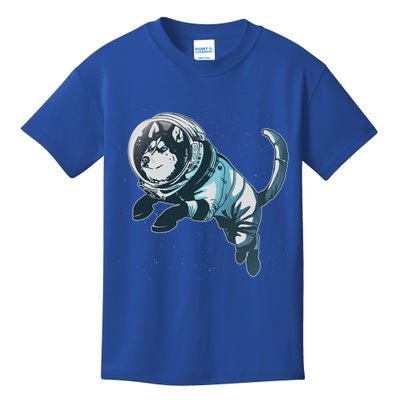 Astronaut Husky Dog Space Kids T-Shirt