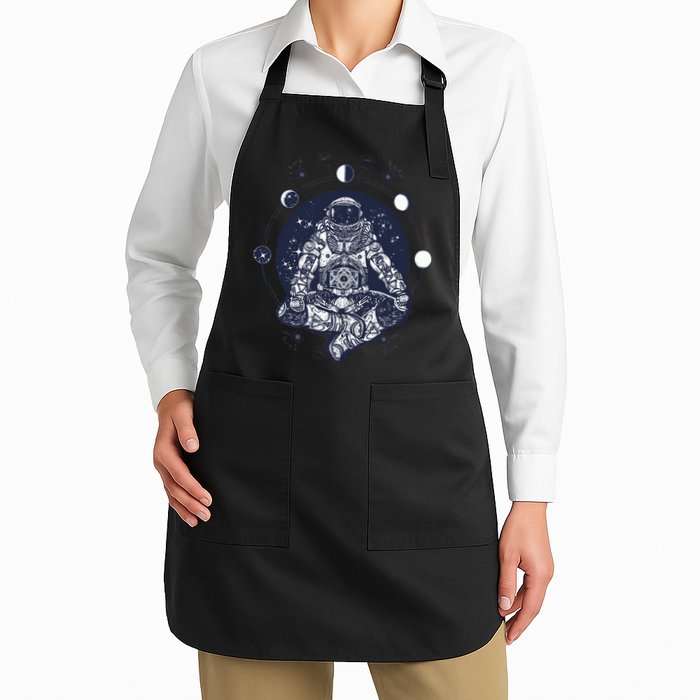 Astronaut in the lotus position Apron