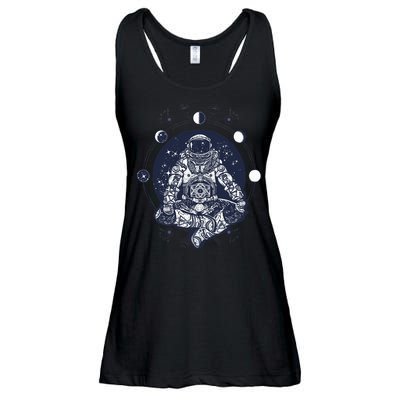 Astronaut in the lotus position Ladies Essential Flowy Tank