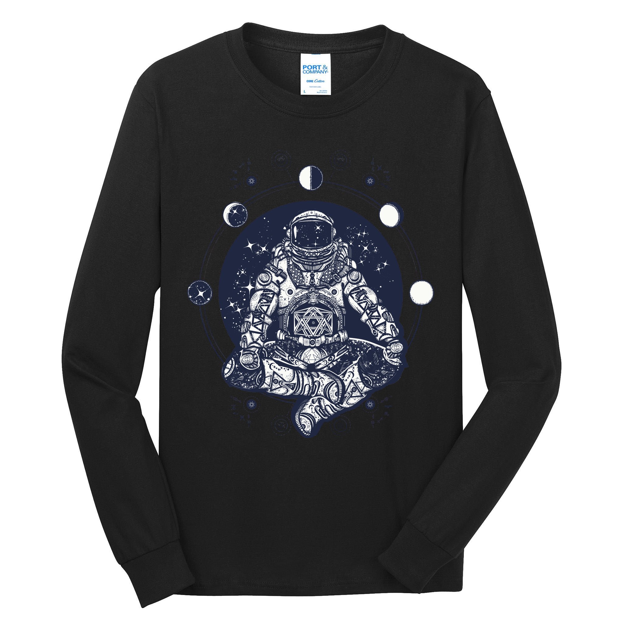 Astronaut in the lotus position Tall Long Sleeve T-Shirt