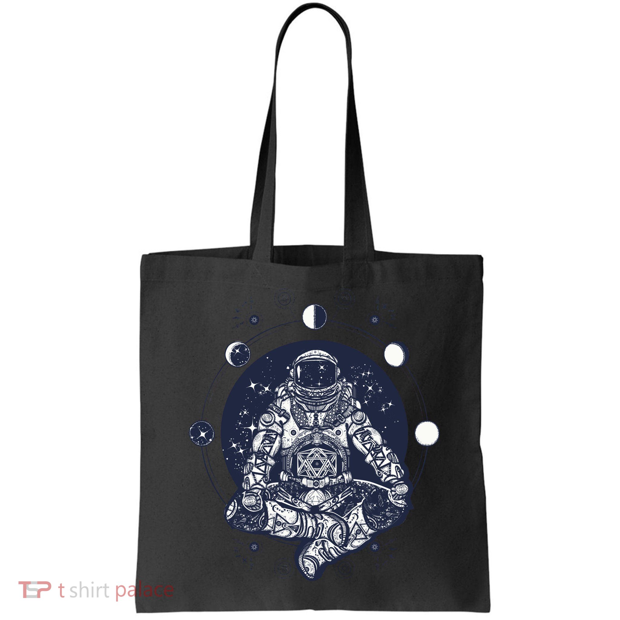 Astronaut in the lotus position Bag