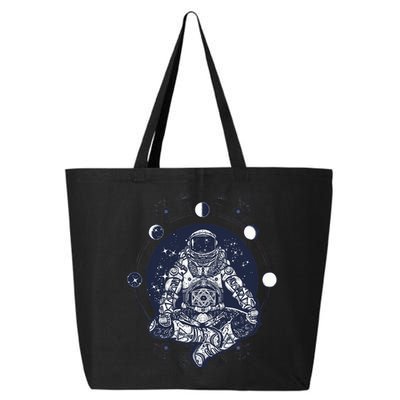 Astronaut in the lotus position 25L Jumbo Tote