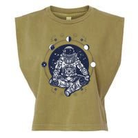 Astronaut in the lotus position Garment-Dyed Women's Muscle Tee