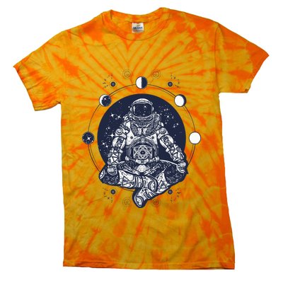 Astronaut in the lotus position Tie-Dye T-Shirt
