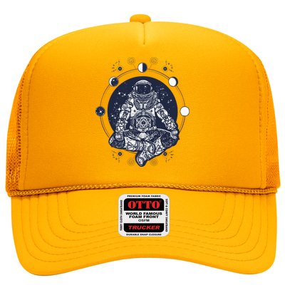 Astronaut in the lotus position Trucker Hat