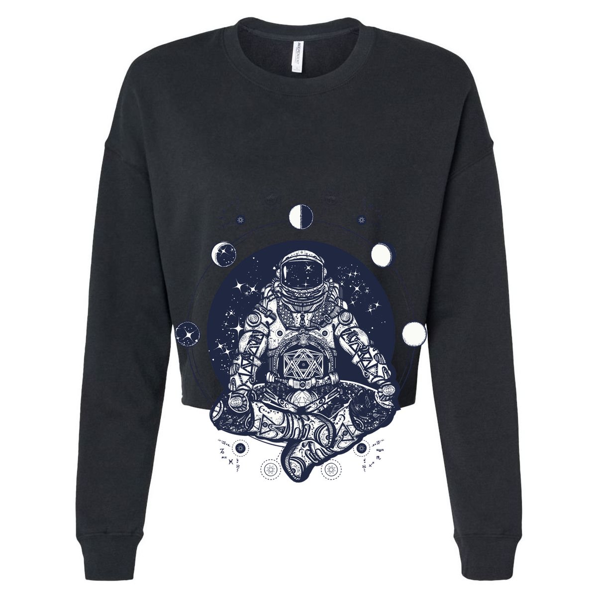 Astronaut in the lotus position Short Acrylic Beanie